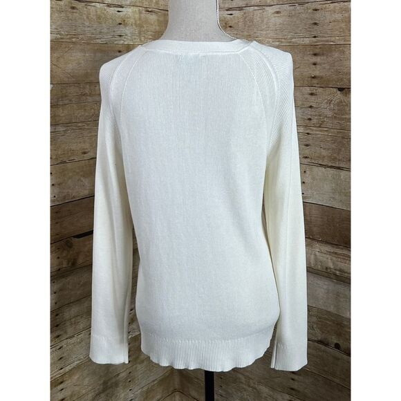 DIP KNIT CASUAL CLASSIC EVERYDAY OFFICE BUSINESS BASIC LAYERING SIMPLE CARDIGAN - Picture 3 of 5